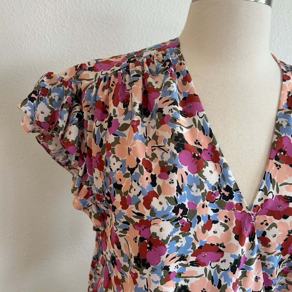Veronica Beard Marla Ruched Mini Dress - Picture 3 of 13
